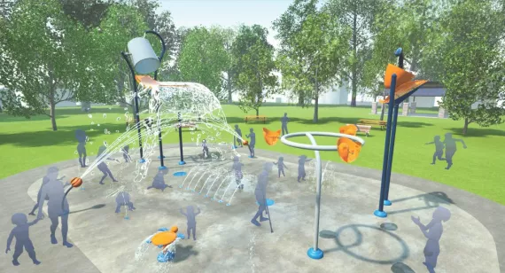 YCS Splashpad Rendering